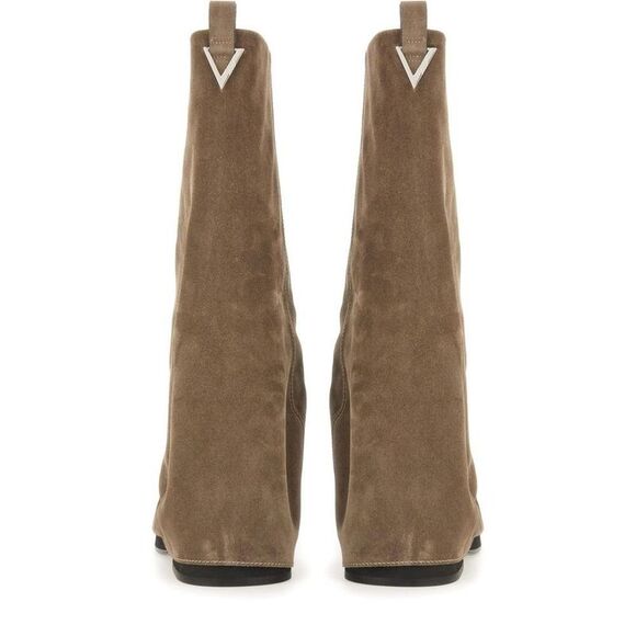 THE ATTICO Women's Pointed Toe Stiletto Thigh-High Boots Women BROWN - Picture 3 of 4